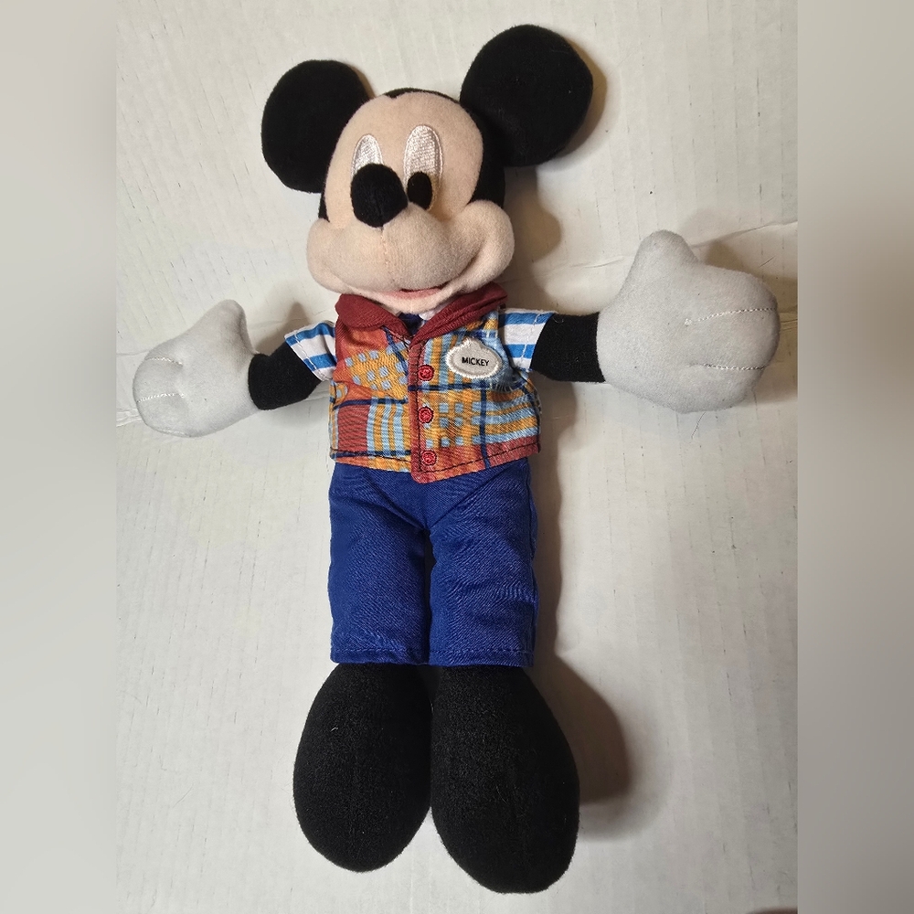 Disney Parks Mickey Mouse Cast Member 10" Plush Toy Stuffed Animal